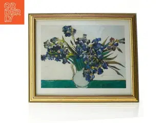 Van Gogh &#39;Iris&#39; blomsterbillede (str. 35 x 29 cm)