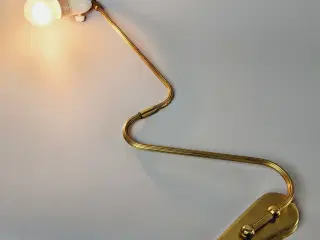 ⭐️· Vintage Væglampe / Udtrækslampe Massiv Messing