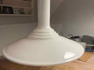 Holmegaards lampe i hvid glas
