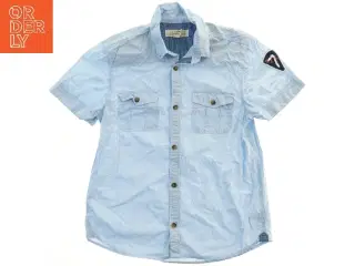 Kortærmet skjorte med lommer fra H&M (str. 158)