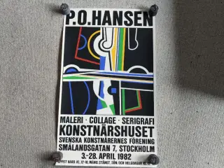 P.o.hansen plakat