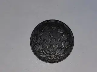 10 Reis 1884 Portugal