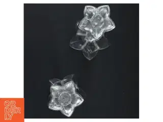 Krystal lysestager (str. 26x10 cm)