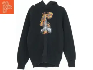 Hættetrøje med grafisk print (str. 134)