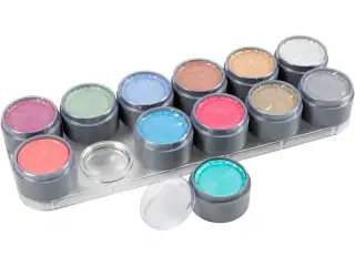 Grimas Ansigtsmaling - Sminkepalette, perlemorsfarver, 12x15ml/ 1 stk.