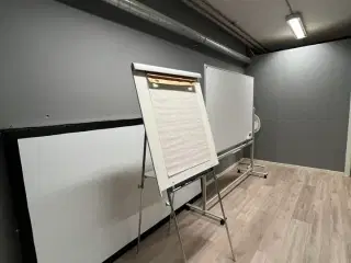 Diverse tavler og whiteboards