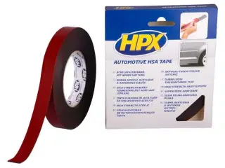 HPX dobbeltklæbende tape 19mm x 10m