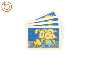 Dækservietter med print 4 styk