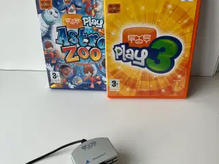 EyeToy spil til PS2 inkl. kamera
