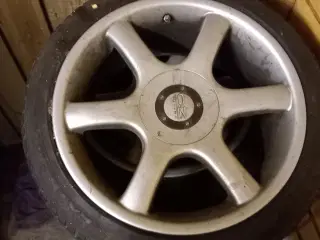 18" Alufælge, sat på BMW E 34 V8.