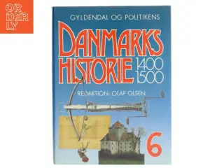 Danmarkshistorie 1400-1500 bog fra Gyldendal og Politikens
