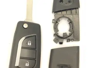 Bilnøgle reparationskit til Toyota 2 knaps folde nøgle Version 2
