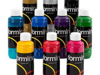 Keramik- og porcelænsmaling, 10 farver, 250ml