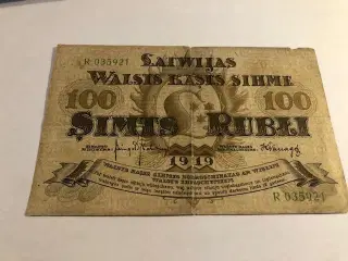 100 rubli 1919 Latvia