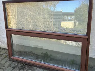 Mahogni vindue 148,5 x 118 cm