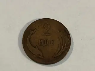 2 øre 1887 Danmark