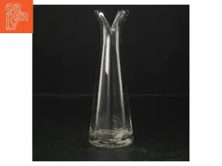 Gennemsigtig glasvase (str. 18 cm)