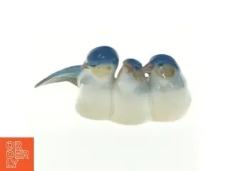 Porcelænsfigur af fugle fra Royal Copenhagen (str. 9 cm)