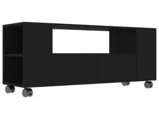 vidaXL tv-bord 120x35x43 cm konstrueret træ sort