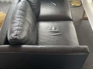 2 personers lædersofa