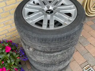 Mercedes / BBS Alufælge med Continental sommerdæk 