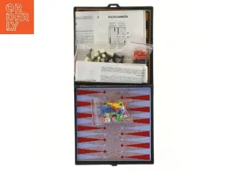 Rejsespil: Backgammon, Ludo, og Kinesisk skak (str. 15x15 cm)