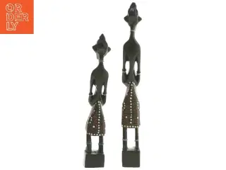 Afrikanske figurer (str. 19 cm og 24 cm)