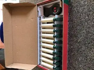 10 batteridrevet trådløse juletræslys