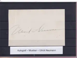 Autograf - Musiker - Ulrick Neumann
