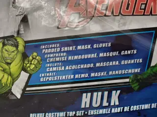 Marvel Avengers HULK Kostume 8-10år