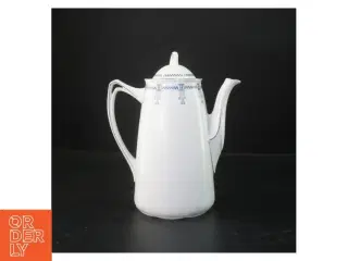 Porcelænskande med låg (str. 25 cm)
