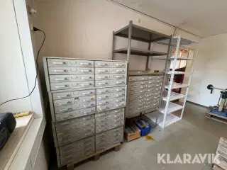 Reoler med og uden skuffer 3 styk