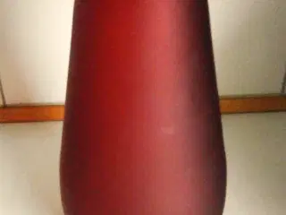 Rød - MUNDBLÆST Glas Vase
