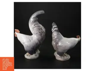 Porcelænshøns fra Royal Copenhagen (str. 13 x 19 cm)