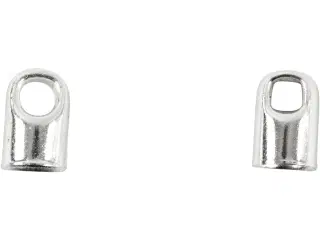 Enderør, L: 7 mm, diam. 4,5 mm, forsølvet, 8stk./ 1 pk.