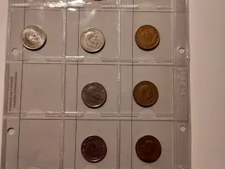 Danmark 13 stk. forskellige 1 kroner