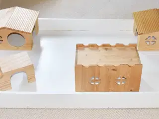 Marsvinehjem med hus