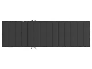 Hynde til liggestol 200x70x3 cm oxfordstof sort