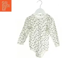 Langærmet bodystocking med bil print (str. 92)
