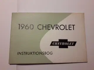 Chevrolet 1960 Original Instruktionsbog på Dansk