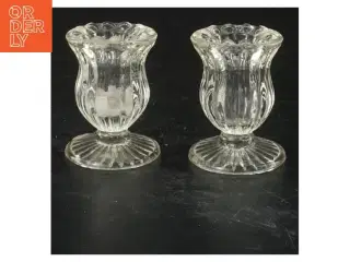 Glas lysestager (str. 6 cm x 4 ø cm)
