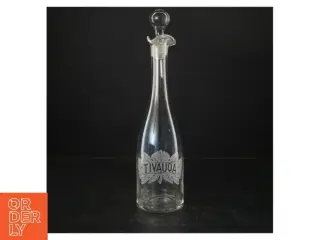 Glas Snapseflaske (str. H. 30 cm. 7 cm)