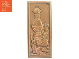 Dekorativ kobberrelief (str. 37x16 cm)