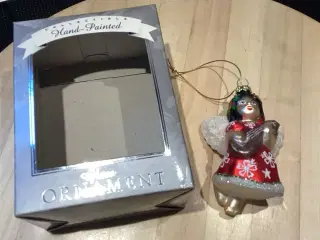 Håndmalet glas engel