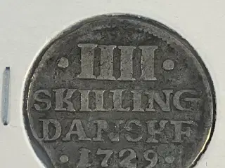 4 Skilling 1729 Danmark