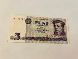 5 DDR-mark 1975 Germany