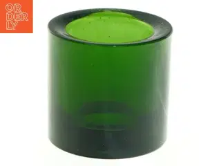 Grøn glas lysestage fra Marimekko (str. 6,5x6 cm)