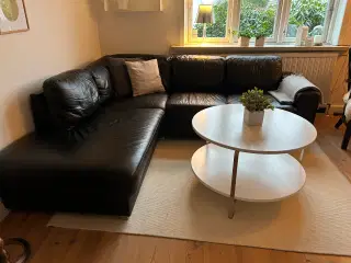 Hjørnesofa, læder