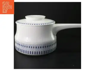 Porcelæn kasserolle med låg fra Royal Copenhagen (str. Ø 15,5 cm)