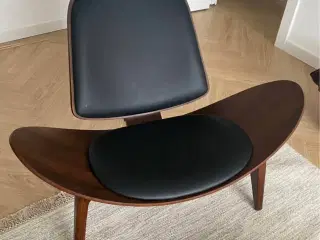 Lounge stol - rigtig flot design - helt ny 